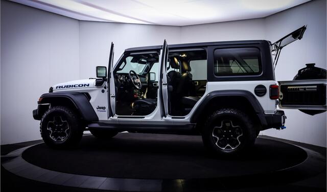 Jeep WRANGLER Unlimited 4xe 380PK RUBICON OPEN DAK | CAMERA VOOR+ACHTER | STOEL+STUUR VERWARM | TREKHAAK | LEDER | ALPINE AUDIO