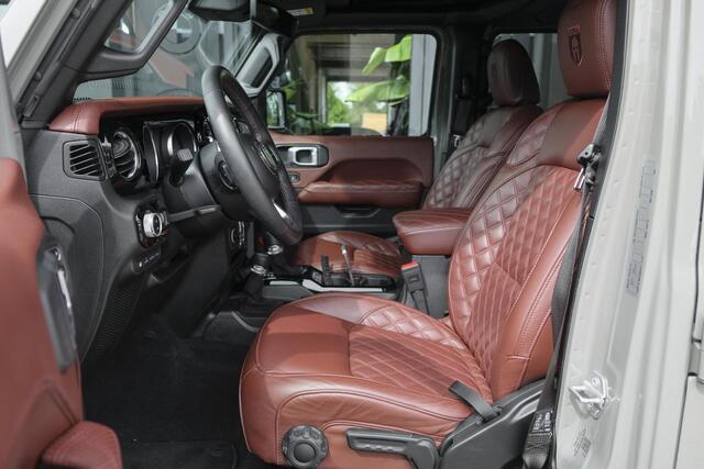 Jeep WRANGLER BRUTE Richmond 380pk 4xe Hybrid Diamond leder Navigatie NLauto Stuur+stoelverwarming Clima Cruise 20" LMV CUSTOM!!