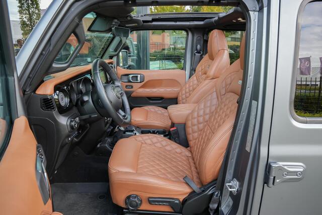 Jeep WRANGLER Unlimited BRUTE Richmond BRUTE Richmond 4x e 380 Sahara |sky view|elek. treeplanken|vintage leather|performance seats|performance uitlaat|individual satin matt|performance pack|parkeercamera|22" lichtmetalen velgen|