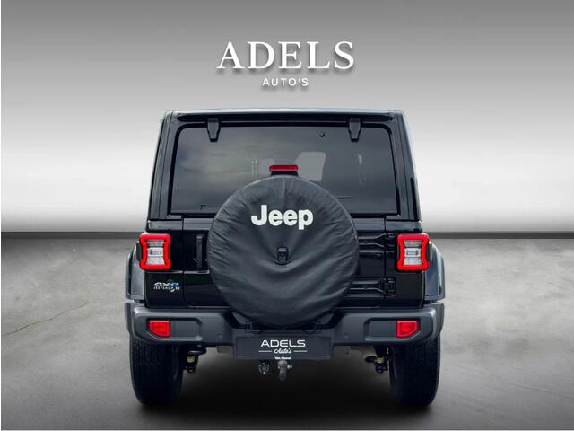 Jeep WRANGLER Unlimited 4xe 380 Sahara BLACK Trekhaak TreePlanken