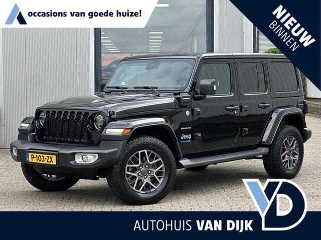 Jeep WRANGLER Unlimited 4xe 380 Sahara | Leder/Cruise Adaptief/Stuur-/Stoelverw./Trekhaak