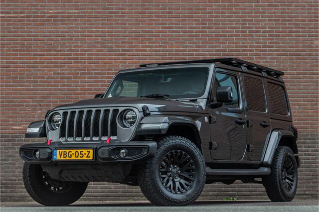 Jeep WRANGLER 2.0T Sahara VAN, Origineel NL, Leder, Keyless, Kahn, Stoel & Stuurverwarming, Trekhaak, Carplay, Full LED, Camera.