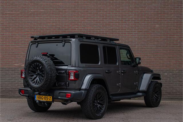 Jeep WRANGLER 2.0T Sahara VAN, Origineel NL, Leder, Keyless, Kahn, Stoel & Stuurverwarming, Trekhaak, Carplay, Full LED, Camera.