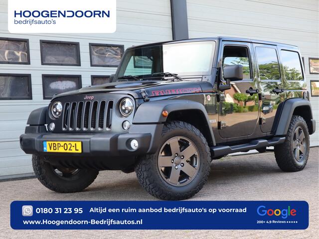 Jeep WRANGLER 2.8 CRD 200pk Euro 6 Rubicon Recon - Grijs kenteken - LED - Trekhaak - Airco