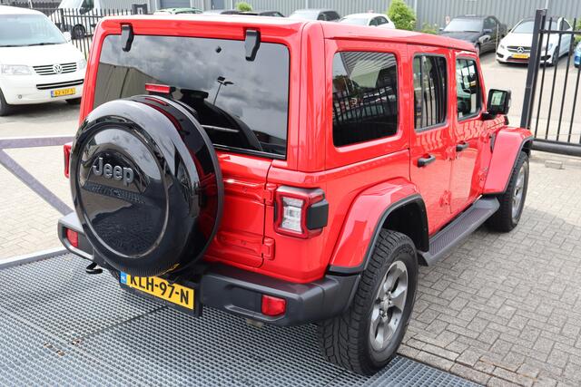 Jeep WRANGLER Unlimited 4xe 380 Sahara Camera voor+achter/Apple carplay/Stoelverwarming/Stuurverwarming/Lederen bekleding/Adaptieve Cruise control/Climate control/Keyless/Navigatie