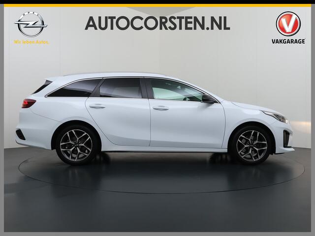 KIA CEE D Ceed Sportswagon T-120PK GT-Line Camera Apple Carplay/Android Zwarte-Hemel Navi Ecc Cruise Pdc 1/2 Leder 17"lm Regensensor Rijstrooksensor Led Bluetooth Verkeersbord detectie Connected 1e Eigenaar EURO6 Volledig Kia-Dealer OnderhoudenOrig.NLse auto