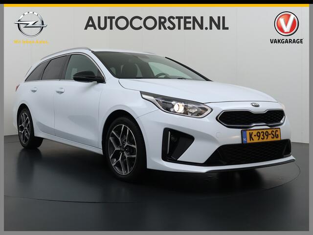 KIA CEE D Ceed Sportswagon T-120PK GT-Line Camera Apple Carplay/Android Zwarte-Hemel Navi Ecc Cruise Pdc 1/2 Leder 17"lm Regensensor Rijstrooksensor Led Bluetooth Verkeersbord detectie Connected 1e Eigenaar EURO6 Volledig Kia-Dealer OnderhoudenOrig.NLse auto
