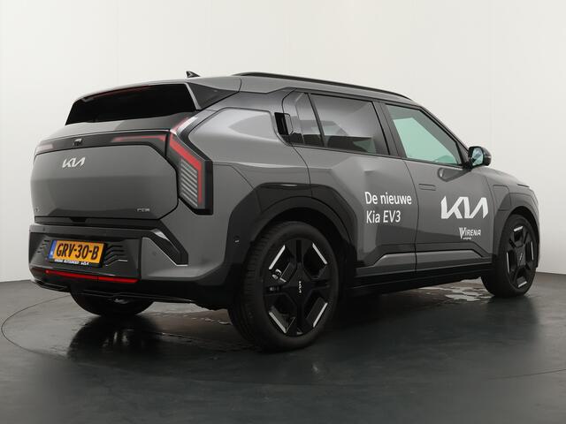 KIA EV3 GT-PlusLine 81.4 kWh - *DEMO* - Draadloze Apple CarPlay / Android Auto - Stoel en stuurwiel verwarming - Panoramadak - Harman Kardon Audio - Dodehoek assistent - Fabrieksgarantie tot 11-2031