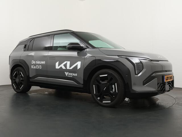 KIA EV3 GT-PlusLine 81.4 kWh - DEMO - Draadloze Apple CarPlay / Android Auto - Stoel en stuurwiel verwarming - Panoramadak - Harman Kardon Audio - Dodehoek assistent - Fabrieksgarantie tot 11-2031