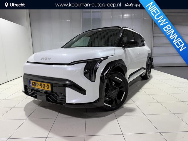 KIA EV3 GT-PlusLine 81.4 kWh Auto vol luxe! Schuif-/kanteldak, trekhaak, V2L, 360° camera, stoelverwarming, navigatie, Apple CarPlay/Android Auto, NL-auto,