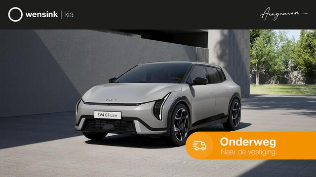 KIA EV4 GT-PlusLine 81.4 kWh Stoelventilatie voorstoelen | Head-up display | 360°-camera |Glazen schuif-/kanteldak | Vegan lederen stoelbekleding | Elektrisch verstelbare voorstoelen | Slimme automatische achterklep | Harman Kardon premium sound system |