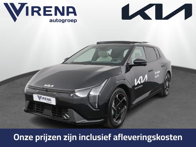 KIA EV4 GT-PlusLine 81.4 kWh Stoel/Stuur verwarming - Stoel ventilatie - Matrix koplampen - Geheugen bestuurdersstoel - Head-up display - 360 graden camera - Adaptive cruise control - Fabrieksgarantie t/m 03-10-2032