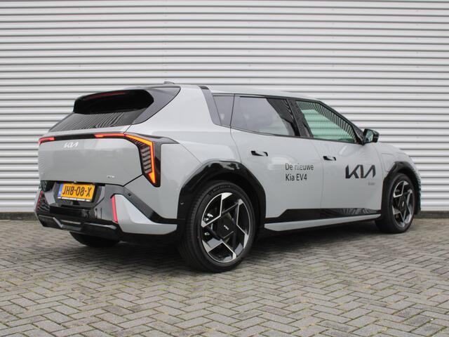KIA EV4 GT-PlusLine 81.4 kWh | Schuifdak | Stuur-/stoelverwarming + ventilatie | Camera rondom | Elek. stoelverstelling | Leer | HUD | LED | 19" LM |