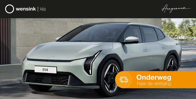 KIA EV4 Fastback Plus 81.4 kWh Voorbereid voor V2X | Dodehoekassistentie | Adaptieve cruise control | Stoel- en stuurwielverwarming | Achteruitrijcamera en parkeersensoren voor en achter | Navigatie |