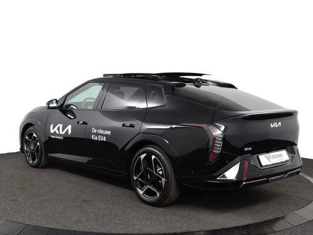 KIA EV4 Fastback GT-PlusLine 81.4 kWh Prijs incl. Inruilpremie - Stoelverwarming/ventilatie - Glazen Schuif-/kanteldak - Elektrisch verstelbare voorstoelen - Dodehoekcamera - Head-up display - Fabrieksgarantie tot 09-2032