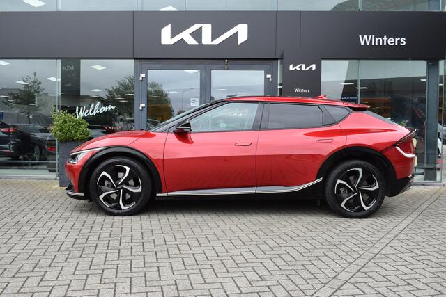 KIA EV6 Plus Advanced 77.4kWh 228pk | Cruise Control Adaptief | Navigatie | Camera | Leder | StoelVerwarming | SchuifKanteldak | Trekhaak | 20"LMV | Tot 10Jr. Kia-Garantie