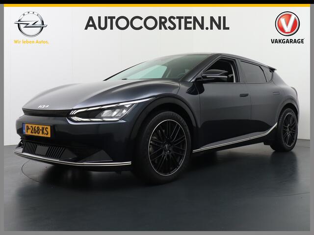 KIA EV6 Plus 77.4kWh Leer Warmtepomp 20"Apple Carplay Android Auto Adap. Cruise Camera Navi Ecc Stoel(+Geventileerd)+Bank+Stuur-Verwarmd Elek.Verst.Stoelen Keyless DAB PDC Elek.Achterklep Led Regen-Lichtsensor Verkeersbord detectie Connected Services Bluetooth Ui