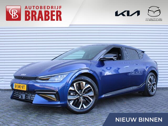 KIA EV6 GT-Line 77.4 kWh | Trekhaak | Stuur-/stoelverwarming + ventilatie | Camera rondom | Pano | Elek. stoelverstelling + achterklep | 19" LM | HUD |