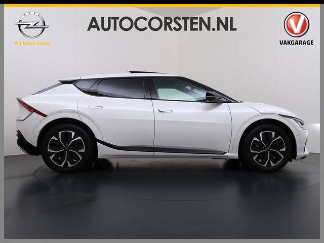KIA EV6 GT-Line 77.4kWh SOH 100% Warmtepomp V2L Panorama-schuifdak Meridian-Audio Head-Up Stoel-Massage+Ventilatie Elek.Stoelen+Memory 360°Camera Adap.Cruise Apple Carplay Android Auto Navi Ecc Stuur+Stoelverwarming Matrix Led Pdc DAB Elek.Achterklep Lmv Lane Ass