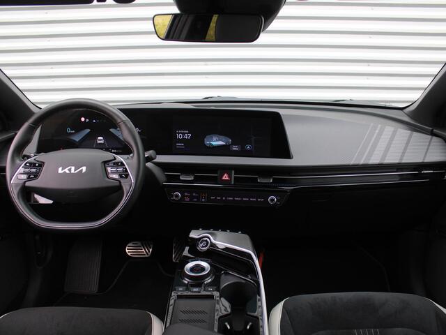KIA EV6 GT-Line 77.4 kWh | BTW auto | Stuur-/stoelverwarming + ventilatie | Schuifdak | 360 Camera | HUD | Elek. stoelverstelling | 19" LM | LED | Warmtepomp |
