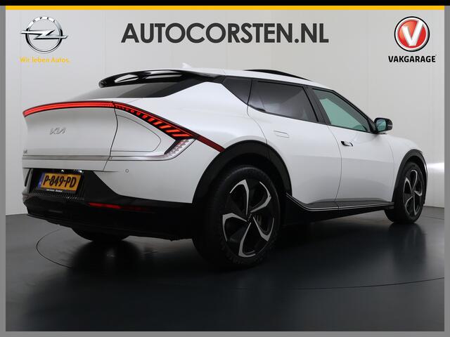 KIA EV6 Plus Advanced 77.4 kWh Leer Schuif-kanteldak Camera Adap.Cruise Warmtepomp V2L Elektr.-Stoel-Massage+Ventilatie+Verwarmd+Memory Apple Carplay Android Auto Navi Ecc Stuur+Stoelverwarming Matrix-LED Meridian-Audio PDC-a+v SOH 100% DAB Elek.Achterklep Lmv 20