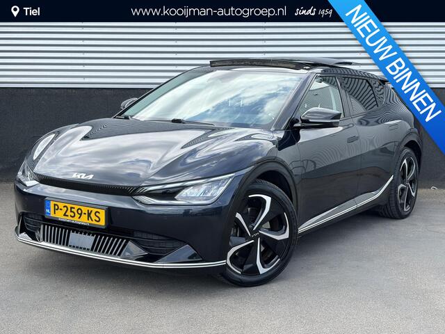 KIA EV6 Plus Advanced 77.4 kWh Schuif/kanteldak, Nieuw geleverd en dealeronderhouden, Stoelkoeling- & verwarming, Achteruitrijcamera, Lederen bekleding, BTW-auto