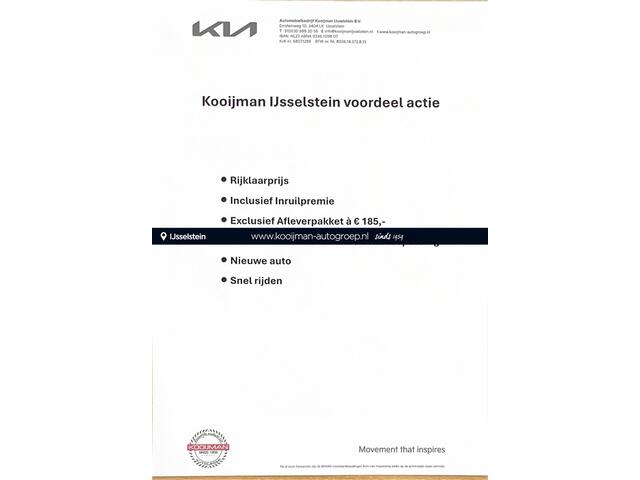 KIA EV6 GT-Line 84 kWh Panoramadak / Stoelverkoeling / stoel geheugen