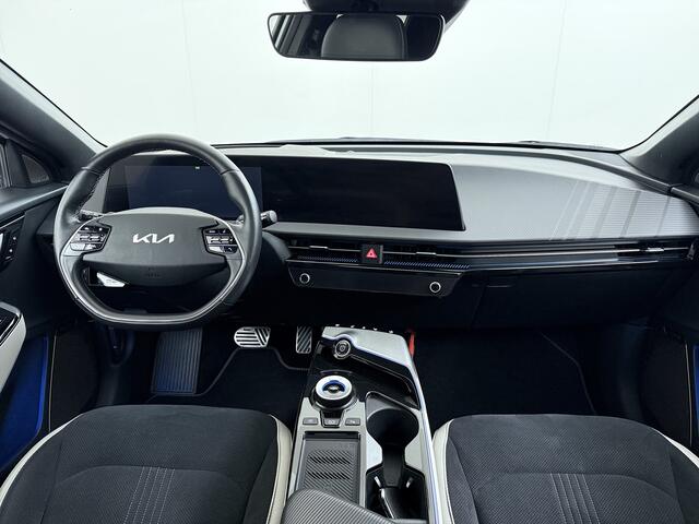 KIA EV6 GT-Line 77.4kWh Warmtepomp Trekhaak Panoramadak Head-Up Display Meridian®-Audio Stoelkoeling+Verwarming Elek.Stoelen+Memory 360°Camera Stuurverwarming Elek.Achterklep Pdc SOH 94% Apple Carplay Android Auto Privacy Glas Lmv Led DAB Isofix Draadloze lader D