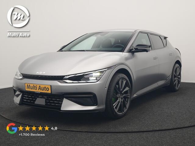KIA EV6 GT-Line AWD 77.4 kWh 325pk Dealer O.H. | Adaptive Cruise | Head Up | 360 Camera | Alcantara Sportstoelen Ventilatie & Memory | Meridian Audio | Keyless | Blis | Apple Carplay | Stoelen & Stuur Verwarmd | Navigatie | DAB | 21"L.M |