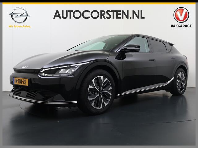 KIA EV6 Plus 77.4kWh SOH 100% Trekhaak Adap.Cruise Warmtepomp Leder+Ventilatie+Verwarming Meridian®-Surround Verwarmd Stuur+Achterbank Navi Camera's Android Auto Apple Carplay Pdc Stoel-Memory Elek.Achterklep Privacy Glas USB Bluetooth DAB ESP Lane Assist 1.600KG