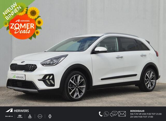 KIA Niro 1.6 GDi Hybrid DynamicPlusLine Automaat / Allseason banden / Apple Carplay Android Auto / Stuur- en Stoelverwarming / Adaptief CC / Trekgewicht 1300 kg / Achteruitrijcamera / Climate control /