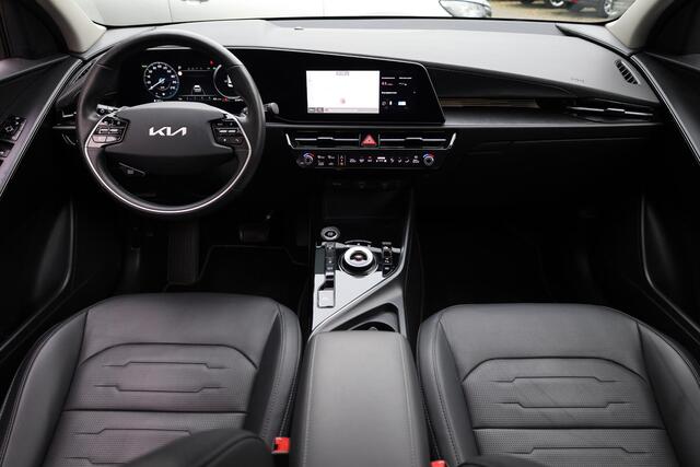 KIA Niro 1.6 GDi Hybrid DynamicPlusLine TREKHAAK-AFN LEER HUD PANO CARPLAY STOEL/STUURVERW. CAMERA ELEC-KLEP ADAPTIVE-CRUISE DAB 2XPDC LMV NAP DEALERONDERHOUDEN!!