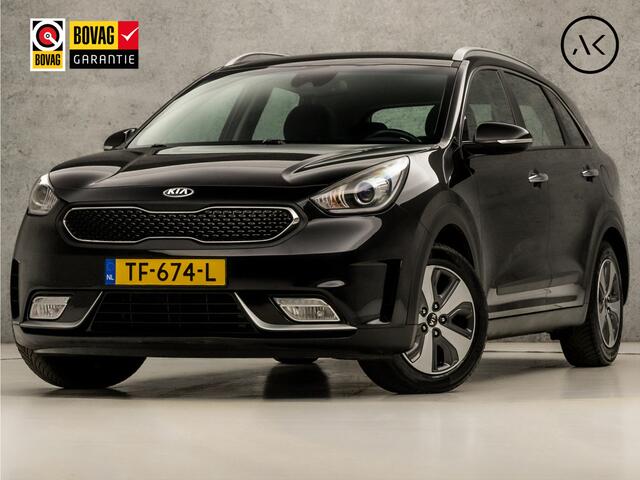 KIA Niro 1.6 GDi Hybrid DynamicLine 142Pk Automaat (APPLE CARPLAY, NAVIGATIE, LEDER, CAMERA, SPORTSTOELEN, XENON, PARKEERSENSOREN, NIEUWE APK, NIEUWSTAAT)