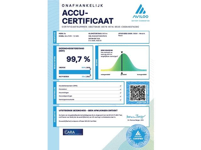 KIA Niro 1.6 GDi PHEV DynamicPlusLine Edition | SOH 99,7% | Elek. Bestuurdersstoel | Stoel/Stuurverwarming | LED | Elek. Achterklep | Keyless Entry/Go | Apple Carplay/Android Auto | HUD |