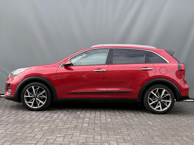 KIA Niro BWJ 2019 1.6 GDi Hybrid 142 PK Style Edition AUTOMAAT | LEDER | FULL LED | KEYLESS | ADAPTIVE CRUISE | DODE HOEK | CAMERA | STOEL+STUURVER. | CARPLAY + ANDROID | NAVI | CLIMA | LMV | PDC