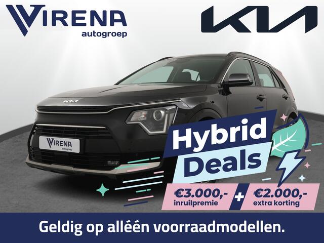 KIA Niro 1.6 GDi Hybrid DynamicLine - ¤5.000,- voordeel - Adaptieve cruise control - Navigatie - Keyless entry - Apple Carplay/Android Auto - Achteruitrijcamera - Parkeersensoren voor en achter - Fabrieksgarantie t/m 2033