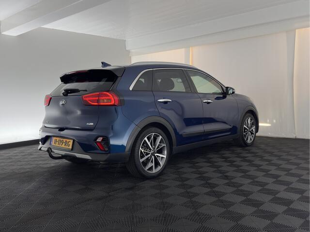 KIA Niro 1.6 GDi Hybrid ExecutiveLine (INCL.BTW) Aut. *PANO | LEATHER | FULL-LED | NAVI-FULLMAP | DIGI-COCKPIT | HEATED-COMFORTSEATS | CAMERA | DAB+ | KEYLESS | ECC | SHIFTPADDLES | ADAPTIVE-CRUISE | LANE-ASSIST | TOWBAR | 18"AL