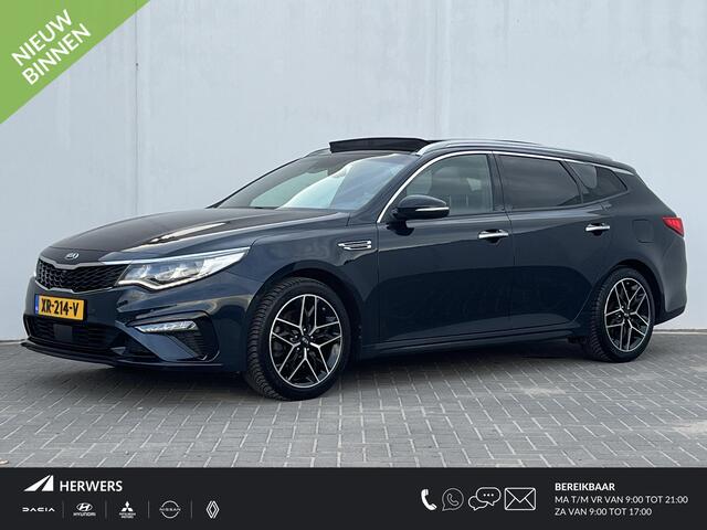 KIA OPTIMA Sportswagon 1.6 T-GDI GT-Line / Goed Onderhouden / Trekhaak (Trekgewicht 1.400kg) / Elektrisch Glazen Schuif- en Kanteldak / Elektrische Achterklep / Apple Carplay & Android Auto / Navigatie full map / 360° Camera / Climate Control / Keyless Entry & Start
