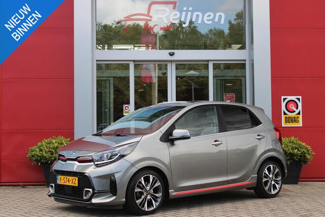 KIA PICANTO 1.0 T-GDi 100PK GT-LINE | PANORAMISCH SCHUIF/KANTEL DAK | STOEL/STUUR VERWARMING | CLIMATE CONTROL | ADAPTIVE CRUISE CONTROL | ACHTERUITRIJ CAMERA | LICHTMETALEN VELGEN 16" | LANE ASSIST | APPLE CARPLAY/ANDROID AUTO | NAVIGATIE | DRAADLOZE TELEFOONLADER |