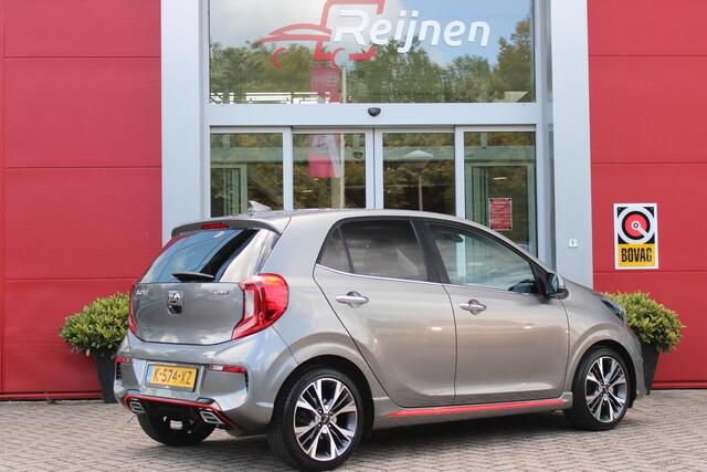 KIA PICANTO 1.0 T-GDi 100PK GT-LINE | PANORAMISCH SCHUIF/KANTEL DAK | STOEL/STUUR VERWARMING | CLIMATE CONTROL | ADAPTIVE CRUISE CONTROL | ACHTERUITRIJ CAMERA | LICHTMETALEN VELGEN 16" | LANE ASSIST | APPLE CARPLAY/ANDROID AUTO | NAVIGATIE | DRAADLOZE TELEFOONLADER |