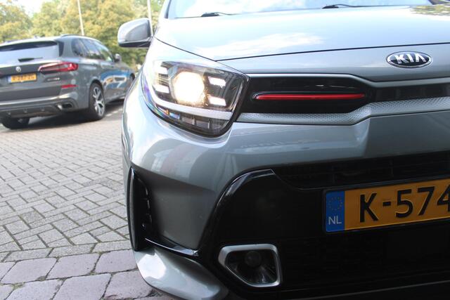 KIA PICANTO 1.0 T-GDi 100PK GT-LINE | PANORAMISCH SCHUIF/KANTEL DAK | STOEL/STUUR VERWARMING | CLIMATE CONTROL | ADAPTIVE CRUISE CONTROL | ACHTERUITRIJ CAMERA | LICHTMETALEN VELGEN 16" | LANE ASSIST | APPLE CARPLAY/ANDROID AUTO | NAVIGATIE | DRAADLOZE TELEFOONLADER |