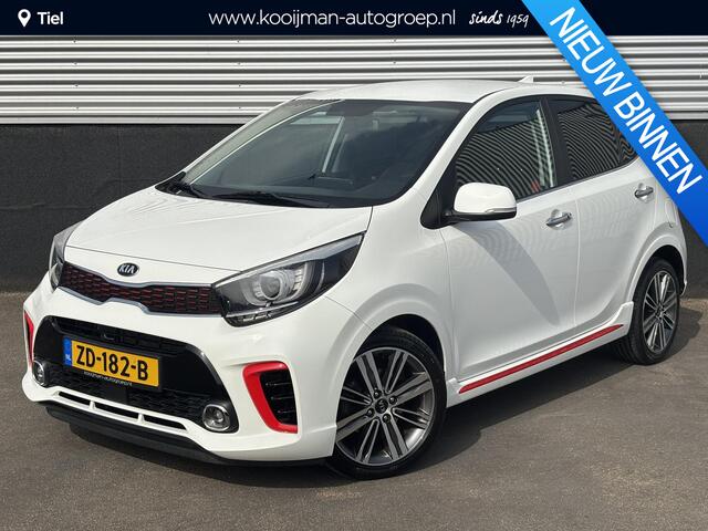 KIA PICANTO 1.0 T-GDI GT-Line 100pk! 1e eign. Nieuw geleverd en dealeronderhouden, Lederen bekleding, Stoel- & Stuurwiel verwarmd, Smart Key, Climate control, Achteruitrijcamera