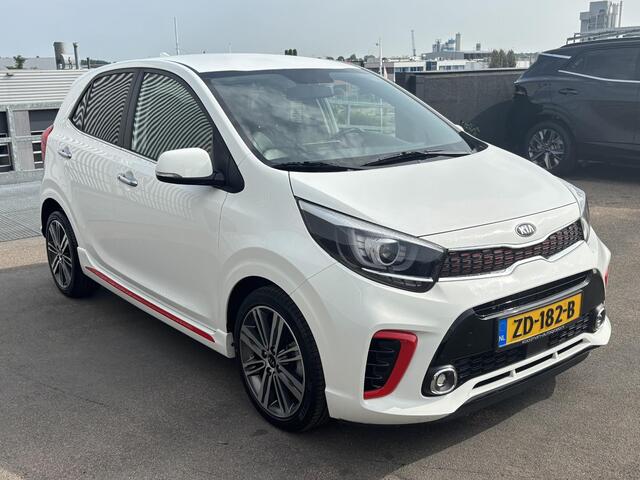 KIA PICANTO 1.0 T-GDI GT-Line 100pk! 1e eign. Nieuw geleverd en dealeronderhouden, Lederen bekleding, Stoel- & Stuurwiel verwarmd, Smart Key, Climate control, Achteruitrijcamera