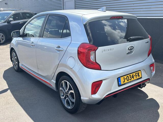 KIA PICANTO 1.0 MPi GT-Line Edition Nieuw geleverd en dealeronderhouden, 1e eign. Lederen bekleding, Smart Key, Achteruitrijcamera, Airco, Cruise control, LMV, Privacy glass, BTW-auto