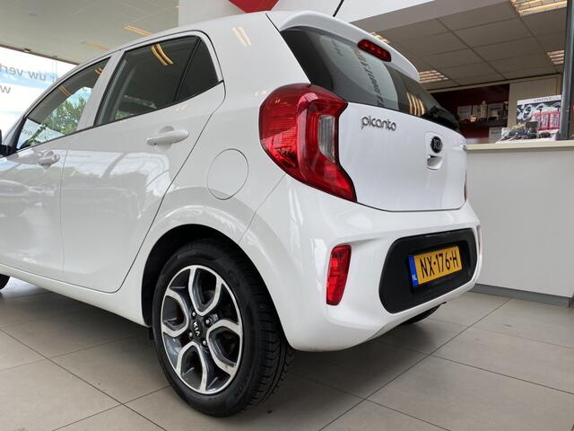 KIA PICANTO 1.0 CVVT First Edition, NL Auto, Navigatie + Achteruitrijcamera, Climate & Cruise Control, 15" LM Velgen, Bluetooth met Spraakbediening, Lederen Stuur en Versnellingspook, Enz..