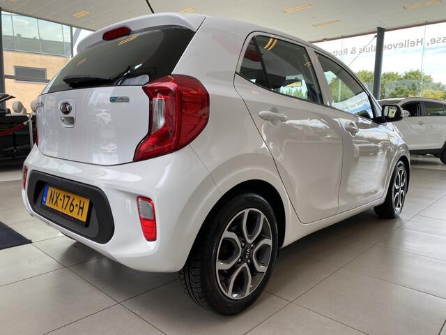 KIA PICANTO 1.0 CVVT First Edition, NL Auto, Navigatie + Achteruitrijcamera, Climate & Cruise Control, 15" LM Velgen, Bluetooth met Spraakbediening, Lederen Stuur en Versnellingspook, Enz..