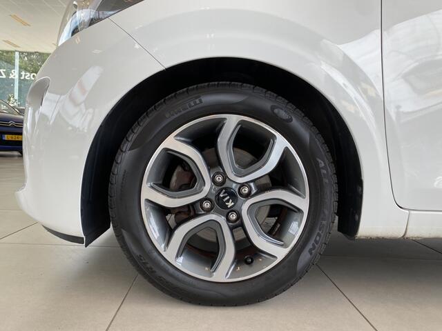 KIA PICANTO 1.0 CVVT First Edition, NL Auto, Navigatie + Achteruitrijcamera, Climate & Cruise Control, 15" LM Velgen, Bluetooth met Spraakbediening, Lederen Stuur en Versnellingspook, Enz..