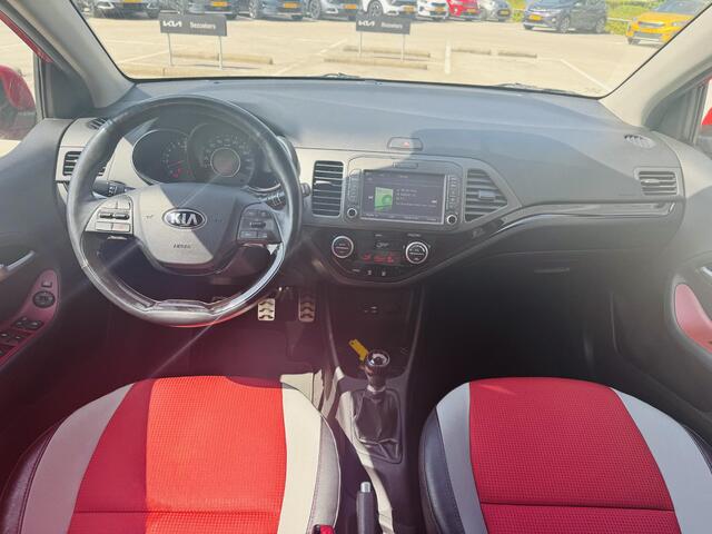 KIA PICANTO 1.2 SportsLine Navigator 85pk NW geleverd & Onderhouden ! | Nette auto !