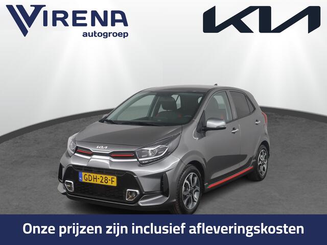 KIA PICANTO 1.0 DPi GT-Line Apple Carplay/Android Auto, - Cruise Control - Climate Control - Navigatie - lederen interieur - Fabrieksgarantie tot 06-2031