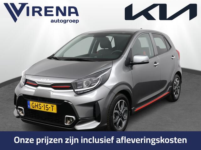 KIA PICANTO 1.0 DPi GT-Line Apple Carplay/Android Auto - Cruise Control - Lederen Bekleding - Navigatie - Achteruitrijcamera - Fabrieksgarantie tot 08-2031